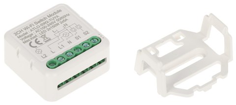 PODWÓJNY INTELIGENTNY STEROWNIK OŚWIETLENIA LED ATLO-SW2-TUYA Wi-Fi, Tuya