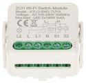 PODWÓJNY INTELIGENTNY STEROWNIK OŚWIETLENIA LED ATLO-SW2-TUYA Wi-Fi, Tuya
