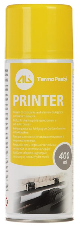 PREPARAT CZYSZCZĄCY DO DRUKAREK PRINTER-CLEANER/400 SPRAY 400 ml AG TERMOPASTY