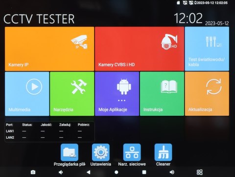 WIELOFUNKCYJNY TESTER CCTV CS-H9F-80HX DELTA TESTER