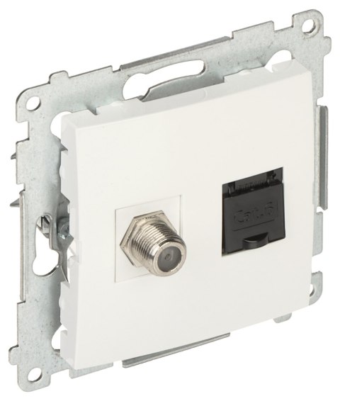 GNIAZDO KOŃCOWE DASFRJ45.01/11-SIMON54 TYP F + RJ45
