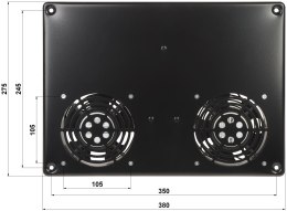 PANEL WENTYLATORÓW EPRADO-A19-2W DO SZAFY RACK