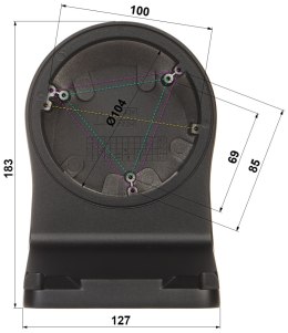 UCHWYT DO KAMER KULISTYCH TR-WM03-D-IN-BLACK UNIVIEW