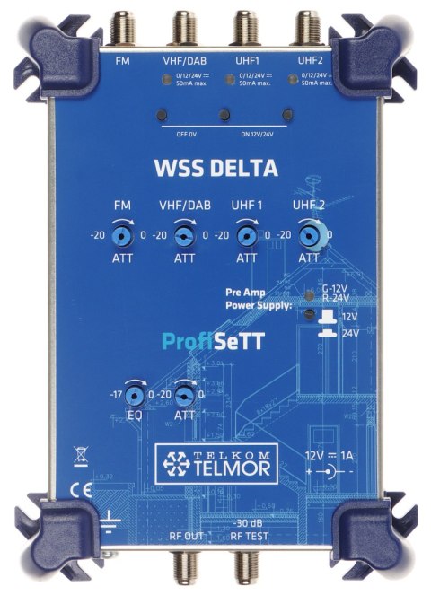 WZMACNIACZ WIELOZAKRESOWY WSS-DELTA ProfiSETT TELMOR