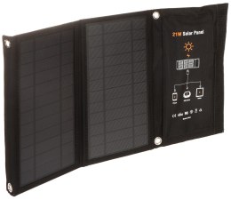 PRZENOŚNY PANEL FOTOWOLTAICZNY TRAVEL-SOLAR/21W-USB SKŁADANY VOLT Polska