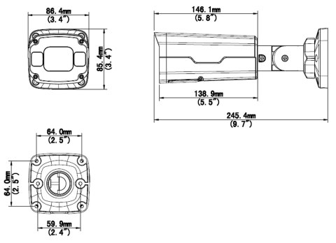 KAMERA WANDALOODPORNA IP IPC2328SB-DZK-I0 - 8.3 Mpx 2.8 ... 12 mm - MOTOZOOM UNIVIEW