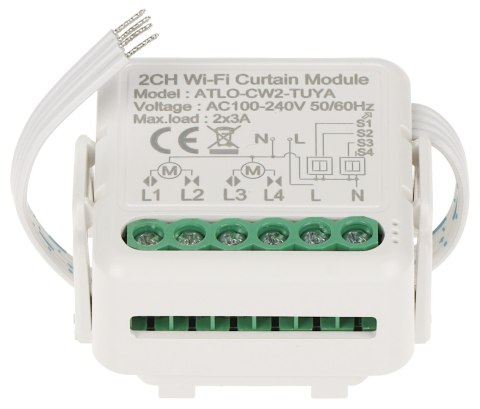 PODWÓJNY INTELIGENTNY STEROWNIK ROLET ATLO-CW2-TUYA Wi-Fi, Tuya Smart