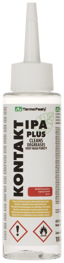 ALKOHOL IZOPROPYLOWY KONTAKT-IPA-PLUS/100 BUTELKA 100 ml AG TERMOPASTY