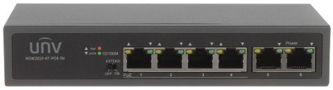 SWITCH POE NSW2010-6T-POE-IN 4-PORTOWY UNIVIEW