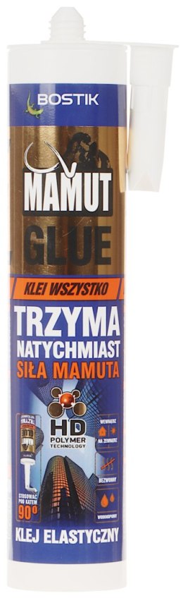 UNIWERSALNY KLEJ MONTAŻOWY GLUE-U290/MAMUT KARTUSZ 290 ml BOSTIK