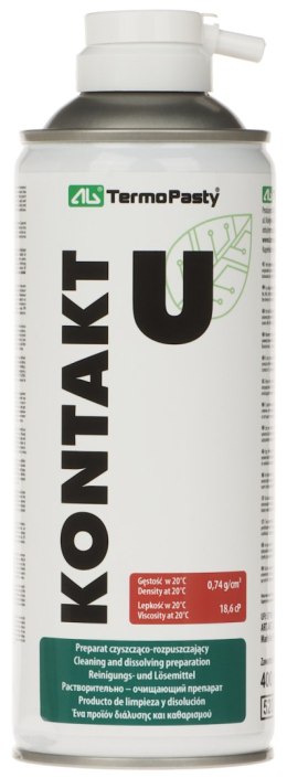 UNIWERSALNY PREPARAT CZYSZCZĄCY KONTAKT-U/400 SPRAY 400 ml AG TERMOPASTY