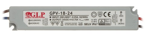 ZASILACZ IMPULSOWY 24V/0.75A/GPV