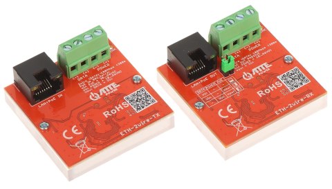 ZESTAW KONWERTERÓW UTP / 2-WIRE DO TRANSMISJI LAN+POE ETH-2WIRE-SET KOMPLET 2 SZT ATTE