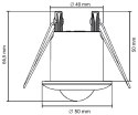 CZUJKA PIR MD-14B7 AC 230V DO STEROWANIA OŚWIETLENIEM EL HOME