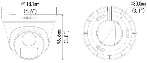 KAMERA IP IPC-T124-APF28 - 3.7 Mpx 2.8 mm UNIARCH