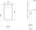 KONTROLER DOSTĘPU Z POMIAREM TEMPERATURY APTI-AI70FRTD-V2 4.5 mm - 1080p