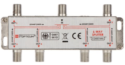 ROZGAŁĘŹNIK RI-6/1F-SAT-OPTI OPTICUM