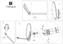 ANTENA OFFSETOWA AS-120/TRIAX-G 120cm