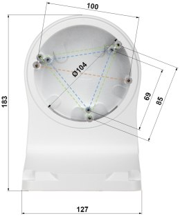 UCHWYT DO KAMER KULISTYCH TR-WM03-D-IN UNIVIEW