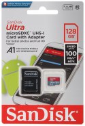 KARTA PAMIĘCI SD-MICRO-10/128-SAND microSD UHS-I, SDXC 128 GB SANDISK