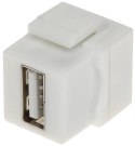 ZŁĄCZE KEYSTONE FX-USB/A USB-A GNIAZDO / USB-A GNIAZDO DELTA NETWORK