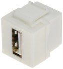 ZŁĄCZE KEYSTONE FX-USB/A USB-A GNIAZDO / USB-A GNIAZDO DELTA NETWORK
