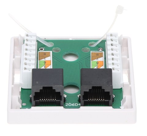 GNIAZDO KOŃCOWE RJ45-2G2 PODWÓJNE