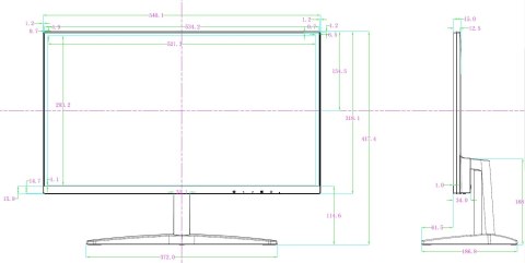 MONITOR VGA, HDMI, AUDIO AOC-24B1H 23.6 "