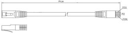 PATCHCORD KAT5E FTP 0,25M SZARY