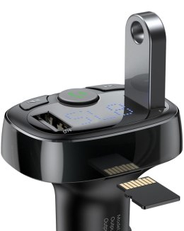 TRANSMITER FM ŁADOWARKA SAMOCHODOWA Baseus Enjoy S-09A 3.4A 2x USB-A BT 4.2