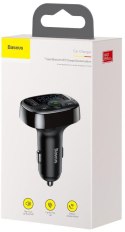 TRANSMITER FM ŁADOWARKA SAMOCHODOWA Baseus Enjoy S-09A 3.4A 2x USB-A BT 4.2
