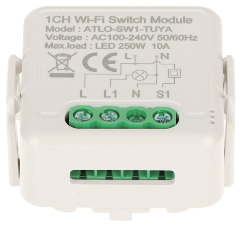 INTELIGENTNY STEROWNIK OŚWIETLENIA LED ATLO-SW1-TUYA Wi-Fi, Tuya Smart