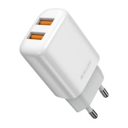 Ładowarka Sieciowa 2x USB 2.4A + Kabel USB - Lightning Jellico EU02 biały