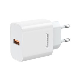 Ładowarka Sieciowa 22,5W QC3.0 USB + Kabel USB - Lightning Jellico AK165 białe