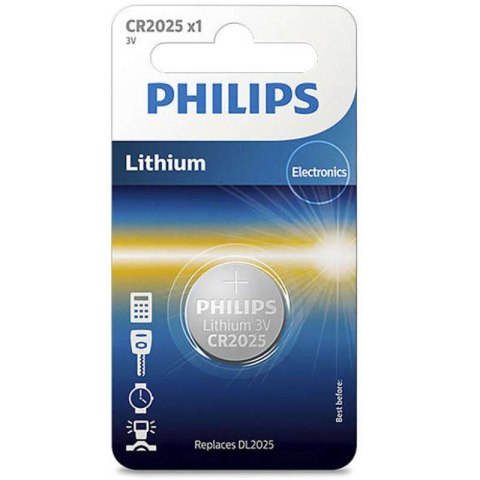 Bateria Litowa CR2025/01B PHILIPS 1szt.