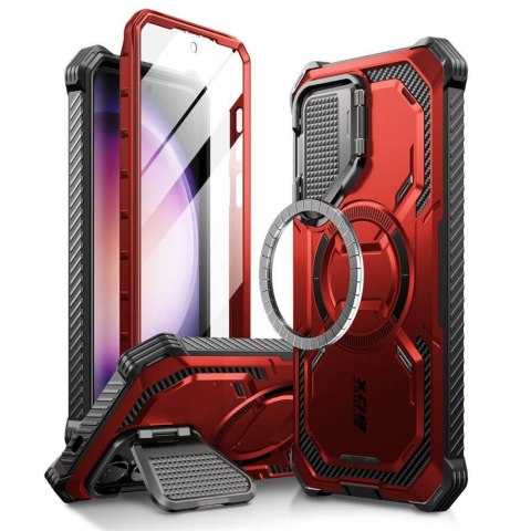 Etui SAMSUNG GALAXY S24 Supcase IBLSN ArmorBox MagSafe Ruddy czerwone