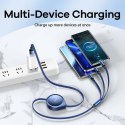 KABEL REMAX DRIP SERIES 15W 3IN1 USB-C/MICRO/LIGHTNING RC-C018 BLUE