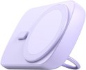 Powerbank indukcyjny Joyroom JR-W030 6000mAh 20W MagSafe z ringiem i podstawką 1x USB-C fioletowy