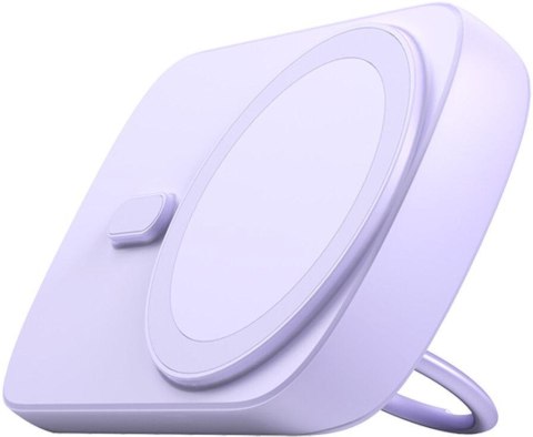 Powerbank indukcyjny Joyroom JR-W030 6000mAh 20W MagSafe z ringiem i podstawką 1x USB-C fioletowy