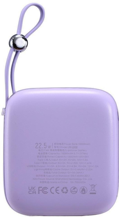 Powerbank Joyroom Jelly Series JR-L002 10000mAh 22.5W PD QC z kablem 1x 1x