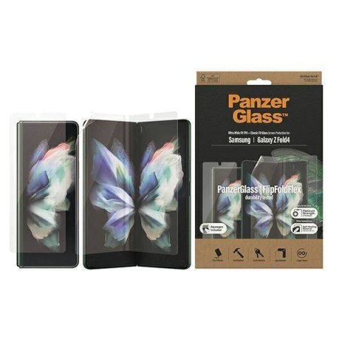 Etui + Folia Ochronna SAMSUNG GALAXY Z FOLD 4 PanzerGlass Ultra-Wide Screen Protection Antibacerial + Classic Fit (7311)