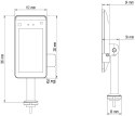 KONTROLER DOSTĘPU Z POMIAREM TEMPERATURY APTI-AI60FRTD 4.5 mm - 1080p