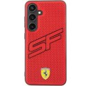 Oryginalne Etui SAMSUNG GALAXY S24+ Ferrari Hardcase Big SF Perforated (FEHCS24MPINR) czerwone