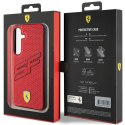 Oryginalne Etui SAMSUNG GALAXY S24+ Ferrari Hardcase Big SF Perforated (FEHCS24MPINR) czerwone