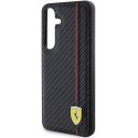 Oryginalne Etui SAMSUNG GALAXY S24 Ferrari Hardcase Carbon Printed Line (FEHCS24SN3DUR) czarne