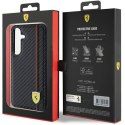 Oryginalne Etui SAMSUNG GALAXY S24 Ferrari Hardcase Carbon Printed Line (FEHCS24SN3DUR) czarne