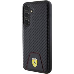 Oryginalne Etui SAMSUNG GALAXY S24+ Ferrari Hardcase Carbon Stitched Bottom (FEHCS24MN3PUK) czarne