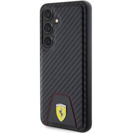 Oryginalne Etui SAMSUNG GALAXY S24 Ferrari Hardcase Carbon Stitched Bottom (FEHCS24SN3PUK) czarne