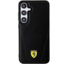 Oryginalne Etui SAMSUNG GALAXY S24 Ferrari Hardcase Hot Stamp V Lines MagSafe (FEHMS24SP3BAK) czarne