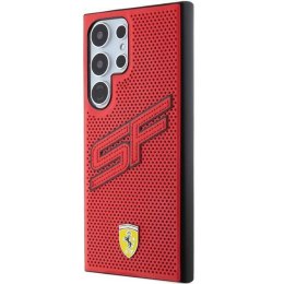 Oryginalne Etui SAMSUNG GALAXY S24 ULTRA Ferrari Hardcase Big SF Perforated (FEHCS24LPINR) czerwone